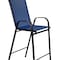 Flash Furniture 4PK Navy Outdoor Barstools with Flex Material 4-JJ-092H-NV-GG - alternate 6